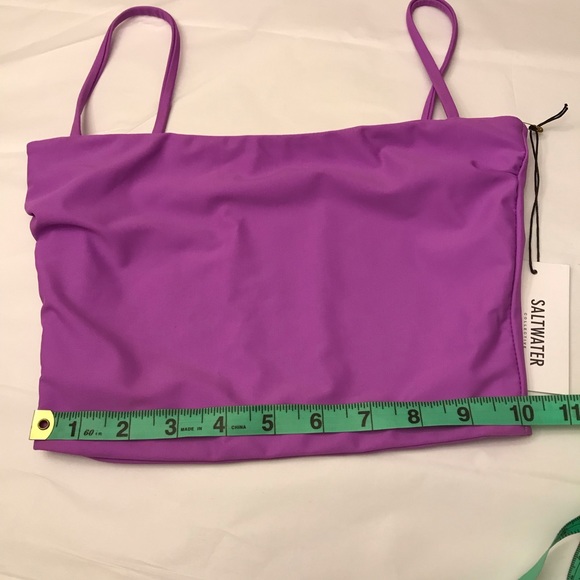 NWT Saltwater Collective Amanda Tankini Swim Top in ORCHID PURPLE XS - Picture 11 of 12
